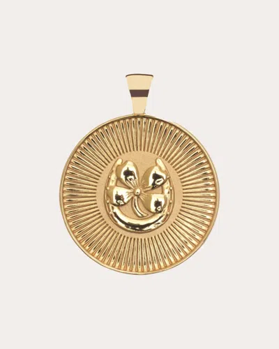 Jane Win Women's Lucky Original Coin Pendant Necklace In Gold