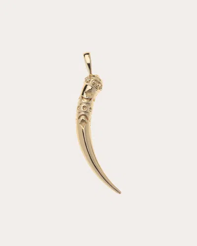Jane Win Women's Protect Large Tusk Pendant Necklace In Gold