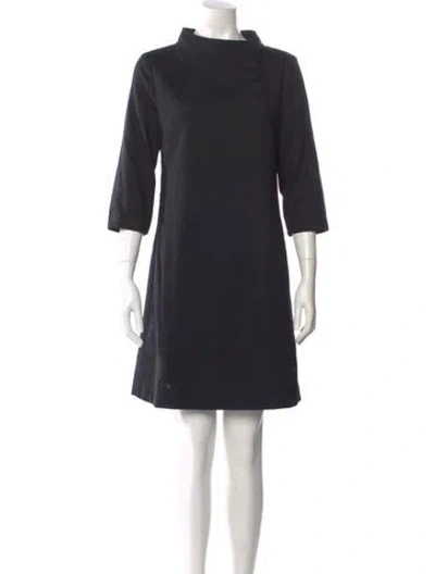 Pre-owned Jane Wool Mini Dress In Blue