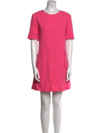 Pre-owned Jane Wool Mini Dress In Pink