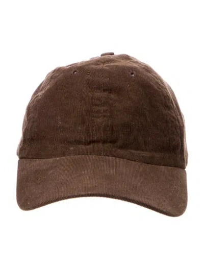 Pre-owned Janessa Leone Baseball Cap In Brown