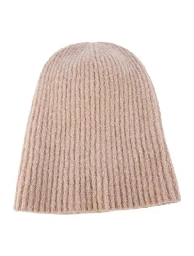 Pre-owned Janessa Leone Beanie In Brown