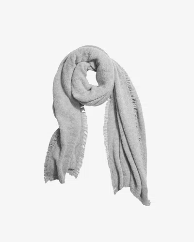 Janessa Leone Blanket Scarf In Light Grey