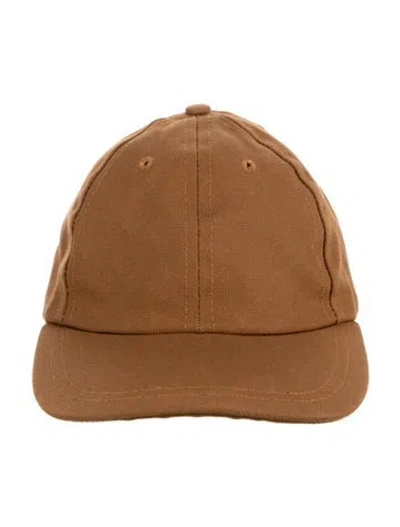 Pre-owned Janessa Leone Brown Cotton Cap