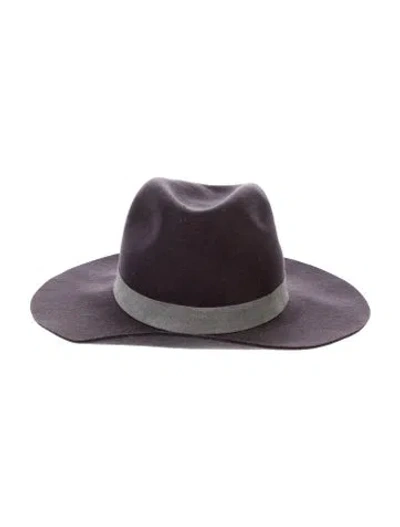 Pre-owned Janessa Leone Brown Wool Hat