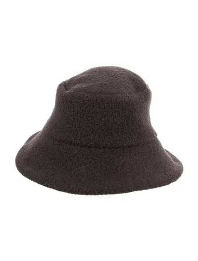 Pre-owned Janessa Leone Bucket Hat In Brown