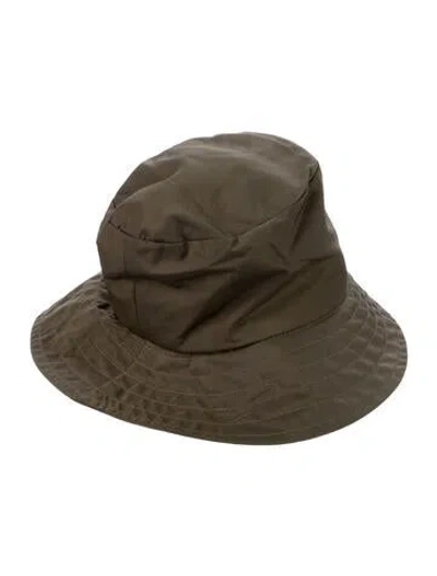 Pre-owned Janessa Leone Bucket Hat In Green