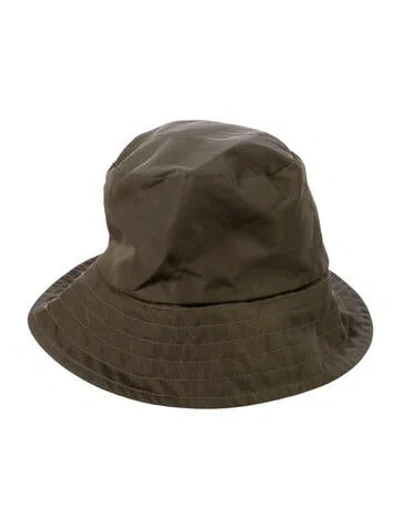 Pre-owned Janessa Leone Bucket Hat In Green