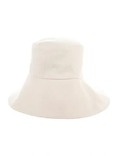 Pre-owned Janessa Leone Bucket Hat In Neutrals