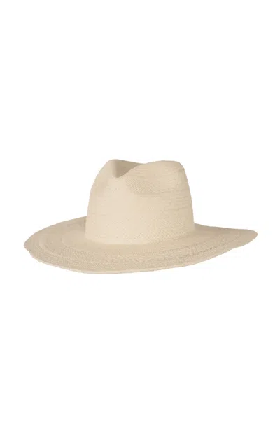 JANESSA LEONE CAPRI STRAW FEDORA
