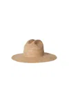 Janessa Leone Chandler Raffia Fedora Hat In White