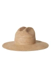 Janessa Leone Chandler Raffia Fedora Hat In Natural