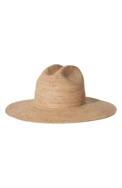 Janessa Leone Chandler Raffia Fedora Hat In Natural