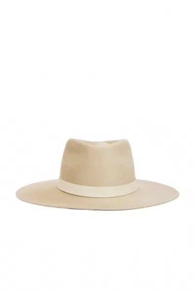 Janessa Leone Cole Hat In Pebble In Beige