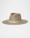 Janessa Leone Janessa Leoné Cole Wool Fedora In Pebble
