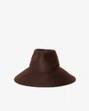 Janessa Leone Colette Hat In Chocolate