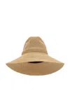 Janessa Leone Colette Straw Fedora In Brown