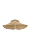 Janessa Leone Exclusive Birdie Raffia Hat In Neutral