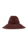 Janessa Leone Exclusive Colette Raffia Hat In Brown