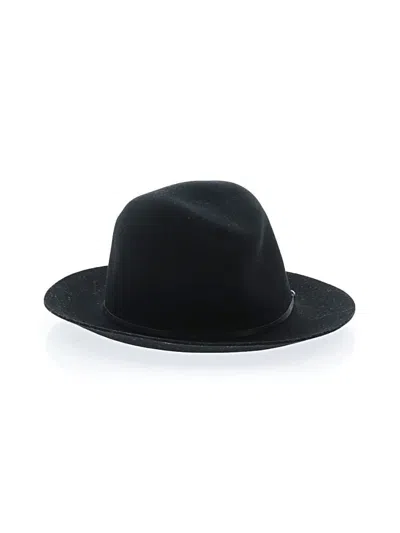 Pre-owned Janessa Leone Fedora In Black