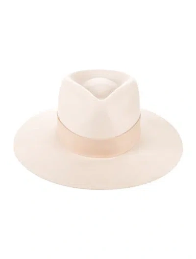 Pre-owned Janessa Leone Fedora In Neutral