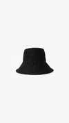 Janessa Leone Felix Large Brim Straw Hat In Black
