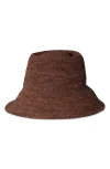 Janessa Leone Felix Large Brim Straw Hat In Dark Earth