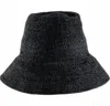 Janessa Leone Felix Handwoven Raffia Bucket Hat In Black