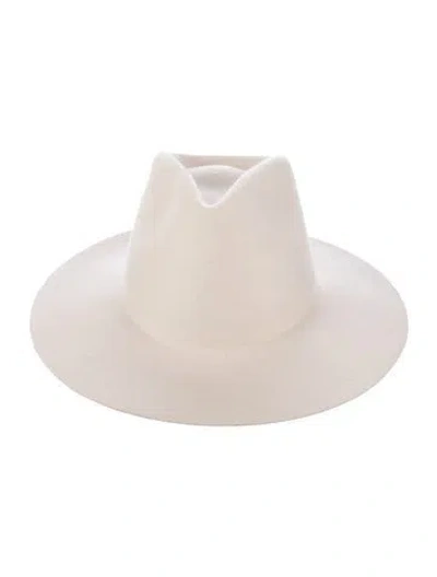 Pre-owned Janessa Leone Felted Wool Hat In Neutral