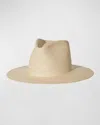 Janessa Leone Greta Straw Fedora In Natural