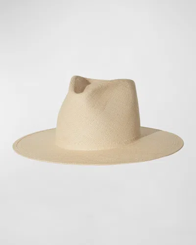 Janessa Leone Greta Straw Fedora In Natural
