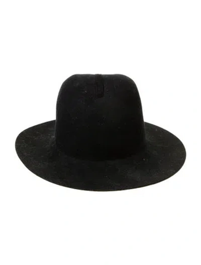 Pre-owned Janessa Leone Hat In Black