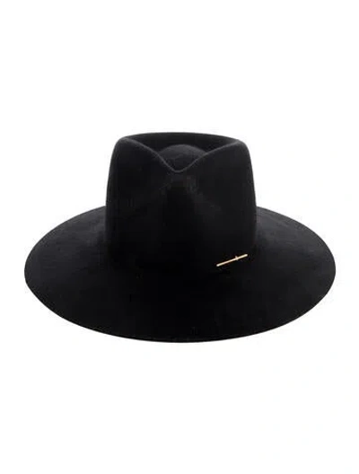 Pre-owned Janessa Leone Hat In Black
