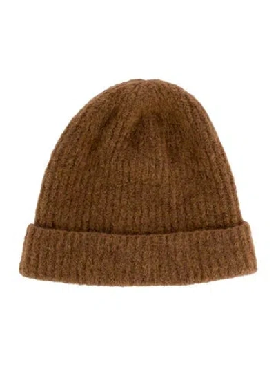 Pre-owned Janessa Leone Hat In Brown