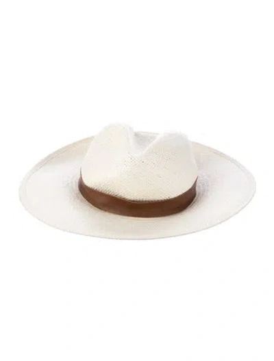 Pre-owned Janessa Leone Hat In Brown