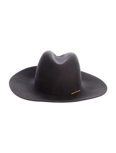 Pre-owned Janessa Leone Hat In Gray