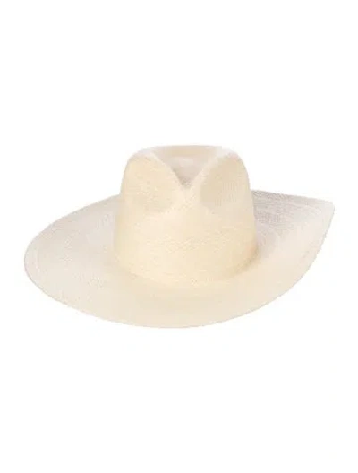 Pre-owned Janessa Leone Hat In Neutral