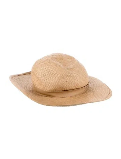 Pre-owned Janessa Leone Hat In Neutral