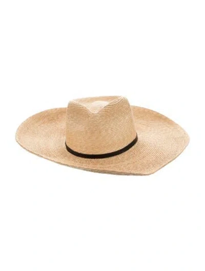 Pre-owned Janessa Leone Hat In Neutrals