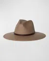 Janessa Leone Judith Packable Fedora Hat In Taupe