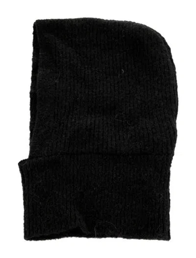 Pre-owned Janessa Leone Knitted Head Cover In Black