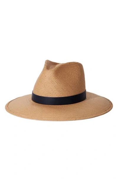 Janessa Leone Janessa Leoné Leah Straw Fedora In Brown