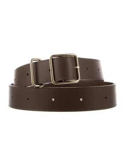 Pre-owned Janessa Leone Leather Belt In Brown