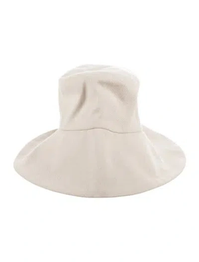 Pre-owned Janessa Leone Magic Bucket Hat In Neutrals