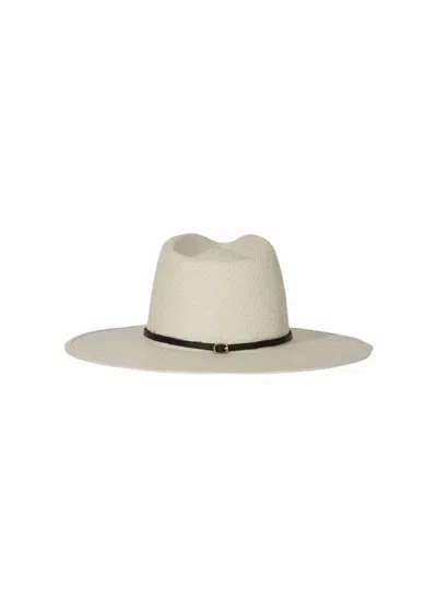 Janessa Leone Otto Fedora Hat In Bleach In Neutral