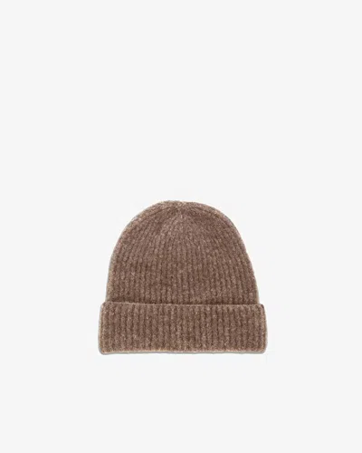 Janessa Leone Piper Beanie In Heather Brown