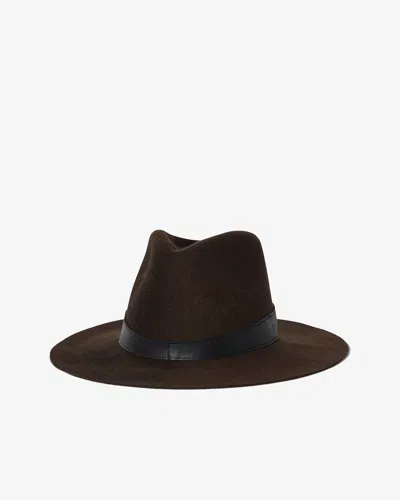 Janessa Leone Raleigh Hat In Dark Brown