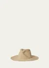 Janessa Leone Sacha Raffia Fedora In Natural