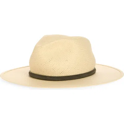 Janessa Leone Janessa Leoné Simone Packable Straw Fedora In Brown