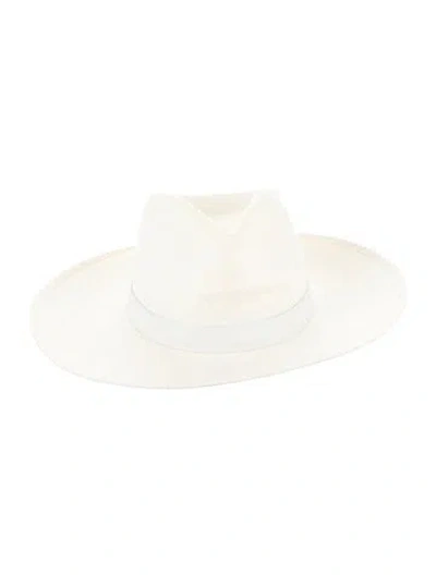 Pre-owned Janessa Leone Straw Hat In Neutral